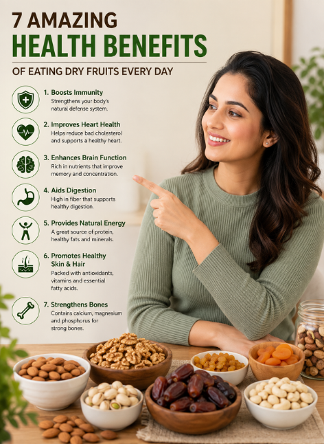 7 Amazing Health Benefits of Eating Dry Fruits Every Day