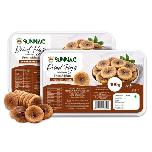 SUNNAC Premium Afghani Anjeer – 400g | Soft & Naturally Sweet Dried Figs