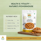 SUNNAC Premium California Almonds (Badam) – 140g | Big Size, Crunchy & Fresh