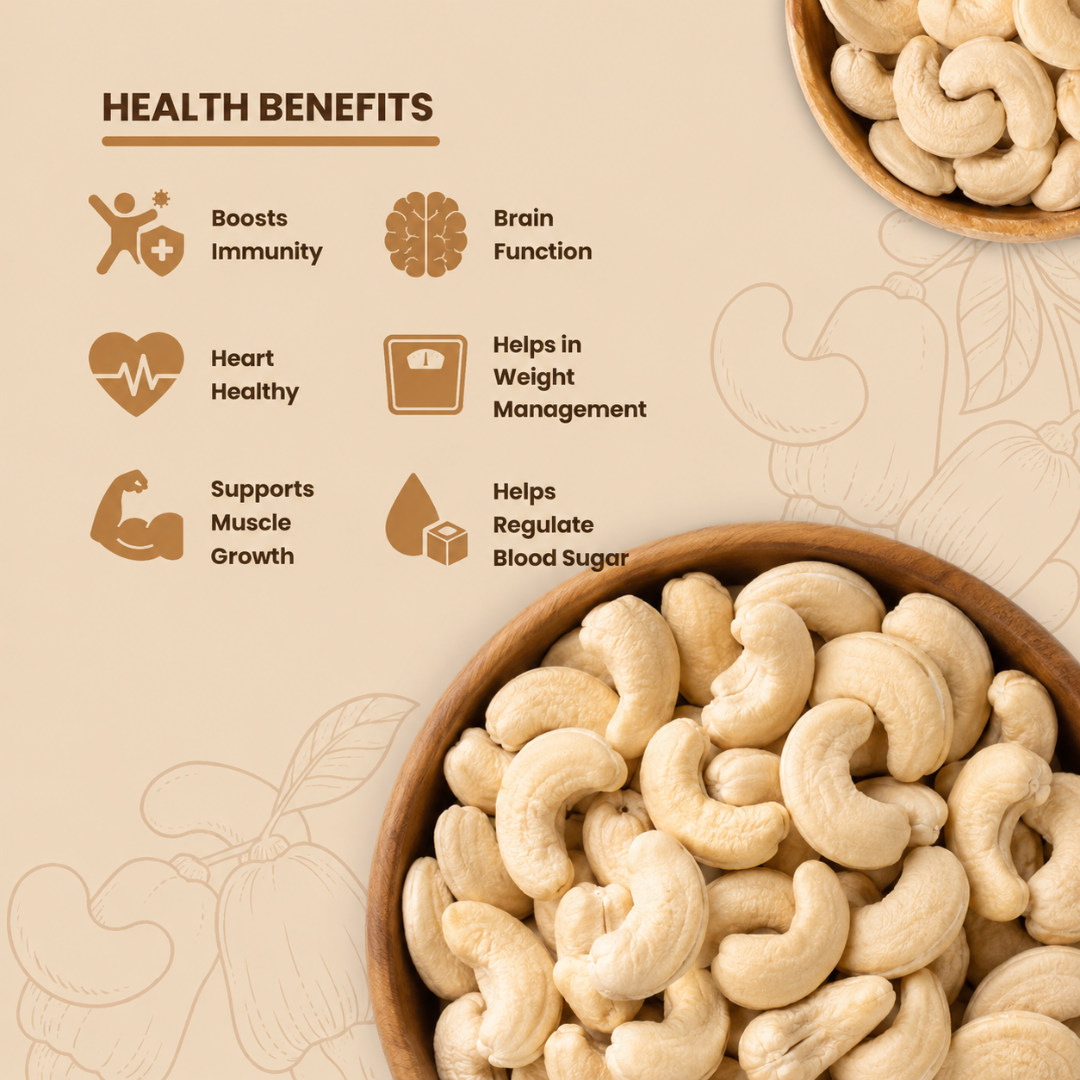 SUNNAC Premium Whole Cashews (Kaju) – 140g | Fresh, Crunchy & Handpicked