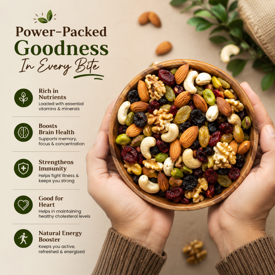 SUNNAC Premium Mixed Dry Fruits – 140g | Healthy, Crunchy & Nutritious Mix