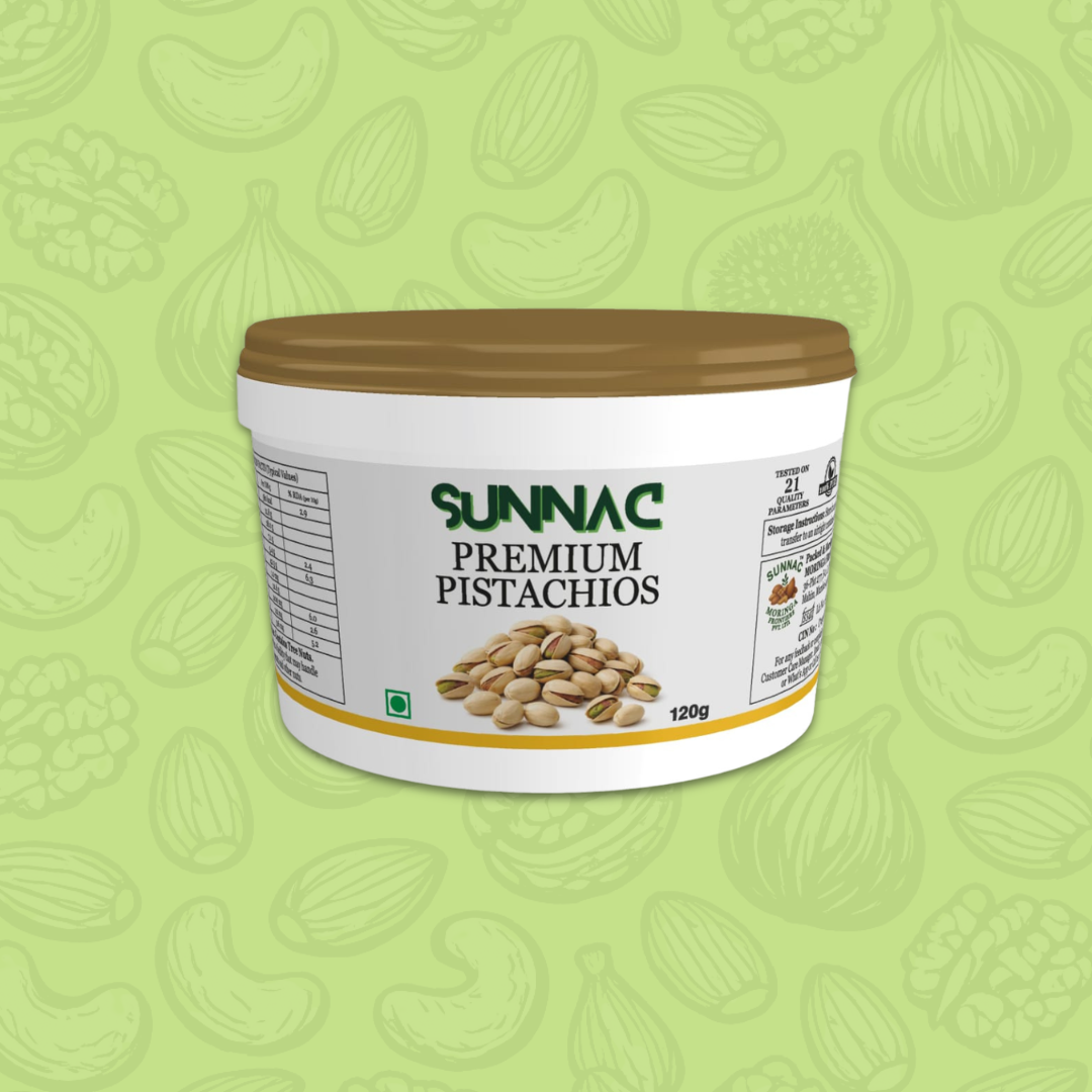 SUNNAC Premium Pistachios – 140g | Fresh, Crunchy & Naturally Delicious