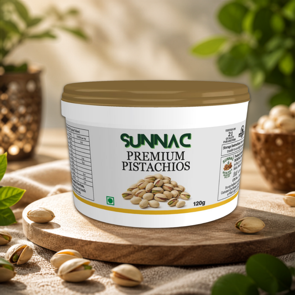 SUNNAC Premium Pistachios – 140g | Fresh, Crunchy & Naturally Delicious