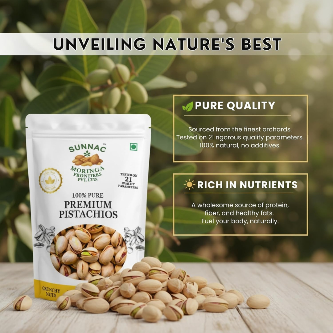 SUNNAC Premium Pistachios – 140g | Fresh, Crunchy & Naturally Delicious