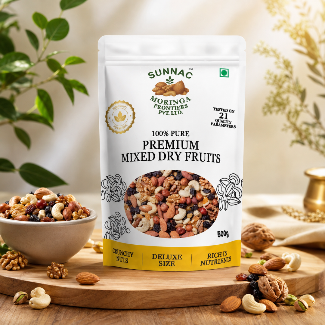 SUNNAC Premium Mixed Dry Fruits – 500g | Rich, Crunchy & Delicious Dry Fruit Mix
